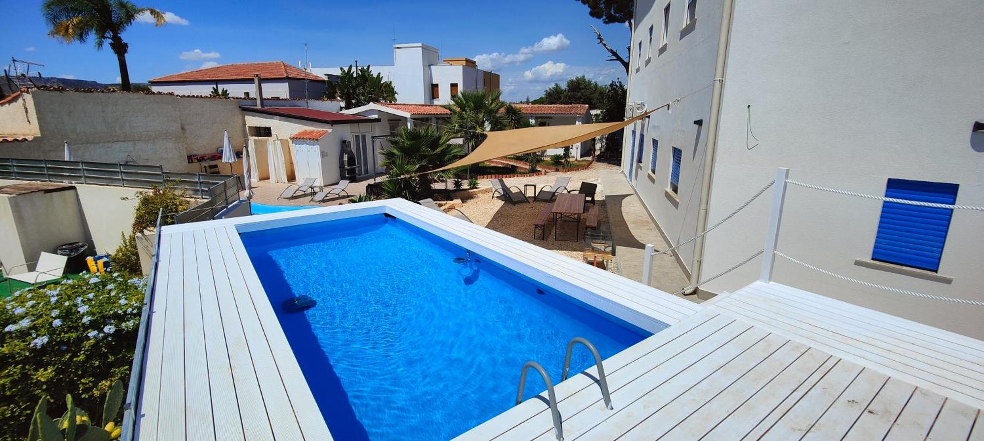 Pool Seaside Relais - Ville Ninfea, Marea, Rosa E Cassiopea Fontane Bianche Exterior photo